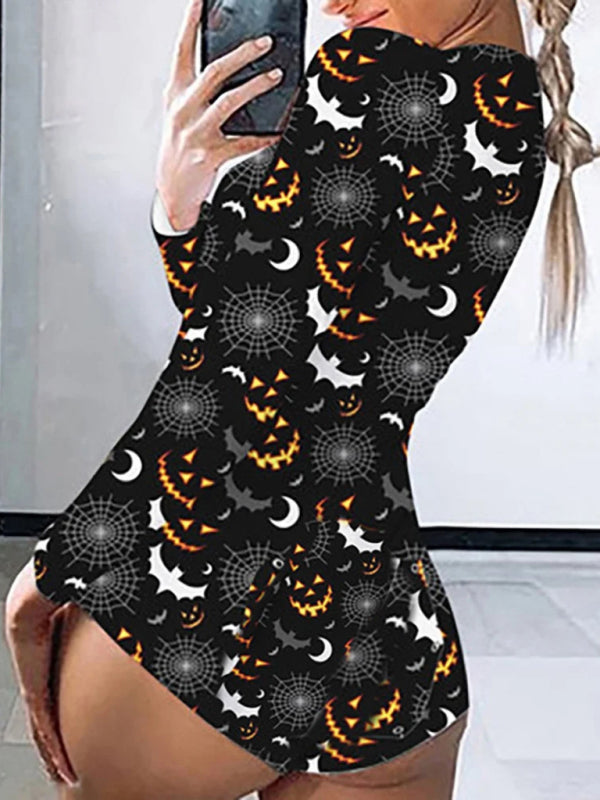 R&B| Modische Damen neue Halloween Overall Schlafanzug