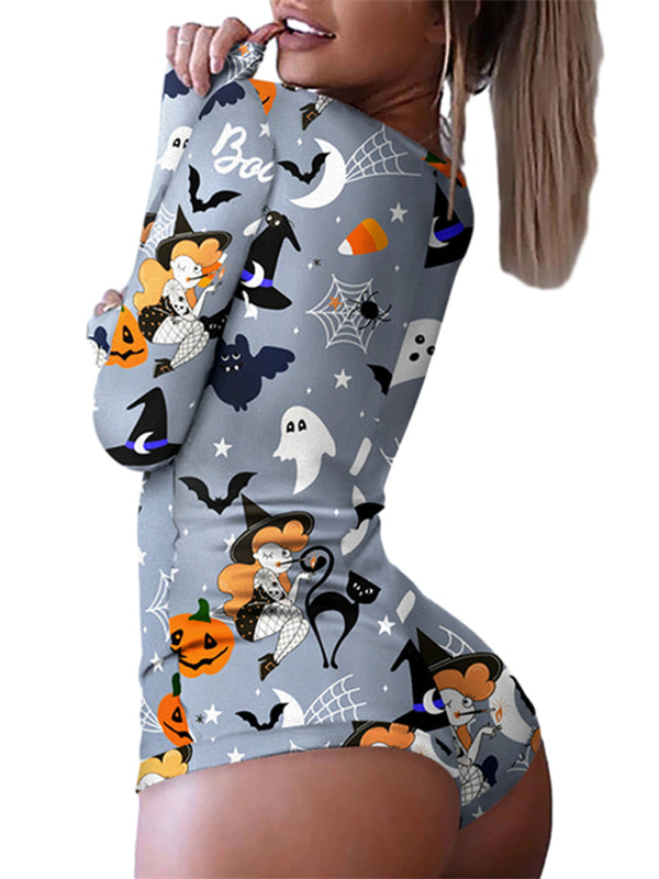 R&B| Modische Damen neue Halloween Overall Schlafanzug