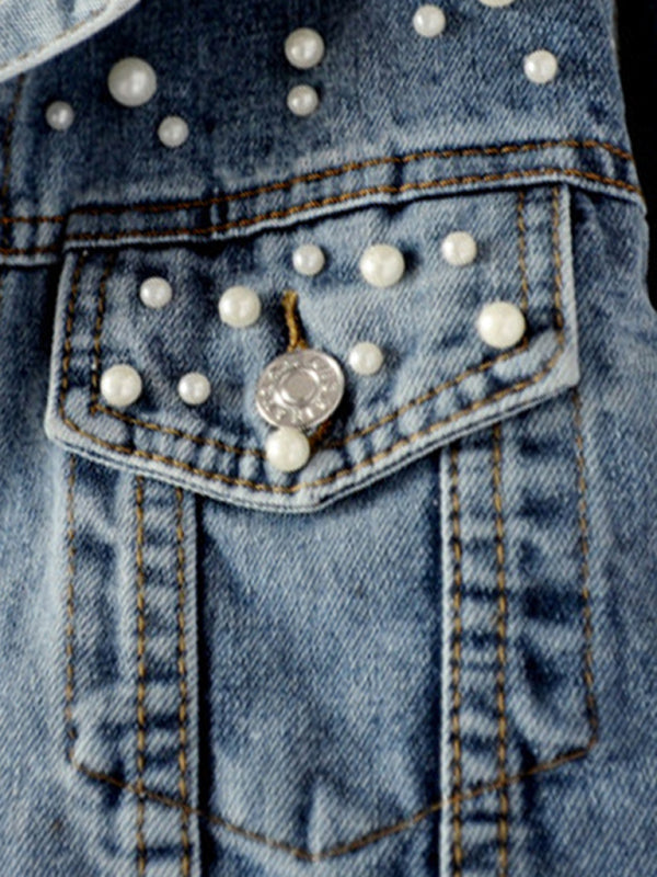 R&B | Frauen Denim Jacke Pearl
