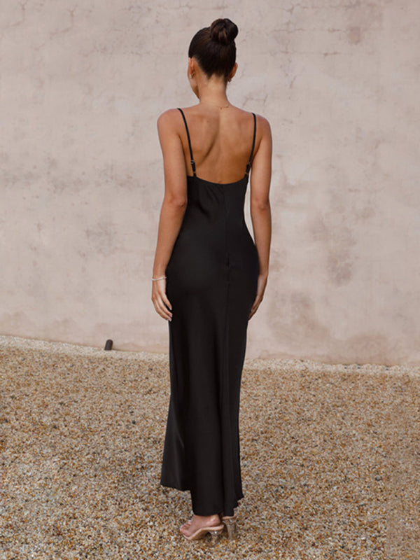 R&B | Elegantes Satin-Kleid Für Anlässe Tagsüber Und Abends