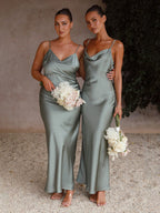 Heidi-Mode | Damen Hosenträger Tiefes V-Ausschnitt Slim-Fashion-Kleid