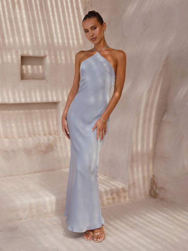 R&B | Rückenfreies Neckholder Maxikleid