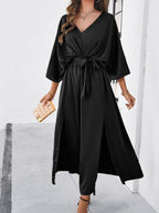 R&B | Damen Elegantes V-Ausschnitt Lockere Kleid