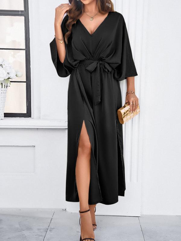 R&B | Damen Elegantes V-Ausschnitt Lockere Kleid