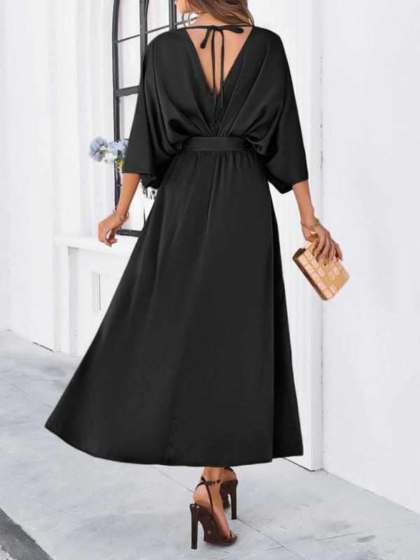 R&B | Damen Elegantes V-Ausschnitt Lockere Kleid