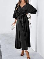 R&B | Damen Elegantes V-Ausschnitt Lockere Kleid