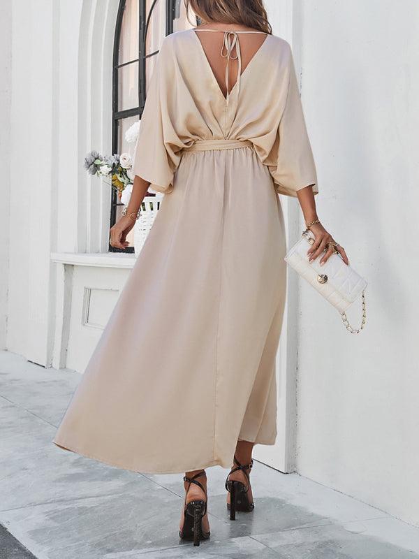 R&B | Damen Elegantes V-Ausschnitt Lockere Kleid