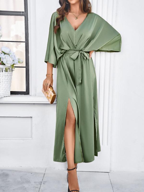 R&B | Damen Elegantes V-Ausschnitt Lockere Kleid