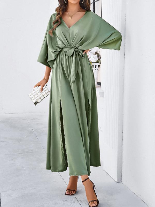 R&B | Damen Elegantes V-Ausschnitt Lockere Kleid