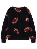 R&B| Modisch Locker Halloween Druck Plüsch Locker Pullover Sweatshirt