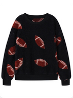 R&B| Modisch Locker Halloween Druck Plüsch Locker Pullover Sweatshirt