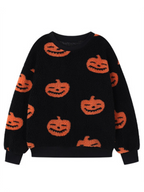R&B| Modisch Locker Halloween Druck Plüsch Locker Pullover Sweatshirt