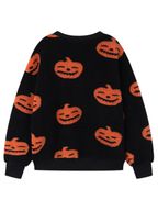 R&B| Modisch Locker Halloween Druck Plüsch Locker Pullover Sweatshirt