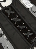 R&B| Halloween Neue Bauchband Fischgrat-Flanell Fledermausdruck Korsett