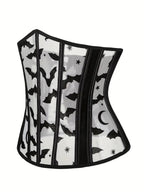 R&B| Halloween Neue Bauchband Fischgrat-Flanell Fledermausdruck Korsett