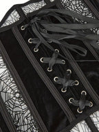 R&B| Halloween Bauchband Fischknochen Formende Taillenband Spider Flocking Bedrucktes Formendes Taillenband