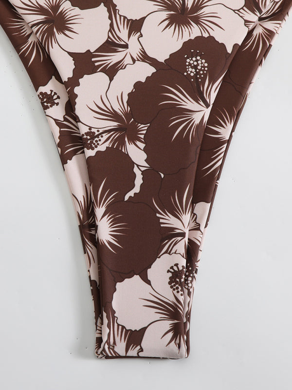 R&B | Blumenmuster Halterneck-Bikini