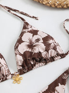 R&B | Blumenmuster Halterneck-Bikini