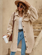 R&B | Übergroßer Damen-Teddy-Mantel Winter