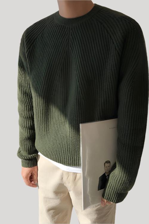 R&B | Eleganter Gerippter Pullover für Männer