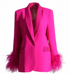 R&B | Blazer mit Federn für Damen