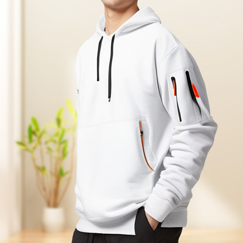 R&B | Herren Sweatshirt mit Kapuze und Taschen