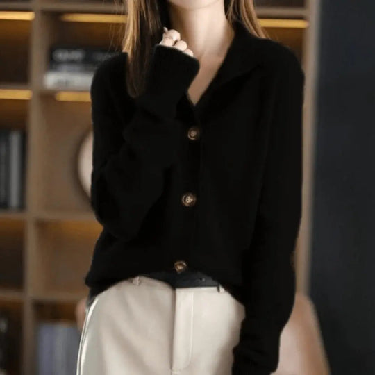 R&B | Luxuriöse Kaschmir Strickjacke