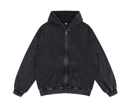 Damen Kapuzenjacke mit Nietenverzierungen und lässigem Schnitt R&B