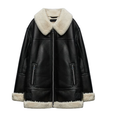 R&B | Glatte Jacke mit Sherpa-Details