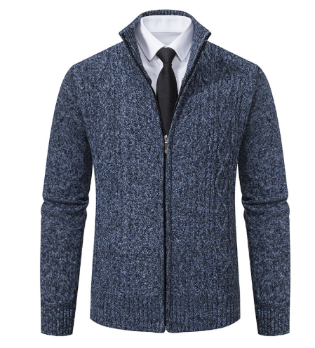R&B | Strickcardigan mit Reißverschluss und Muster Acryl Bequem und Warm