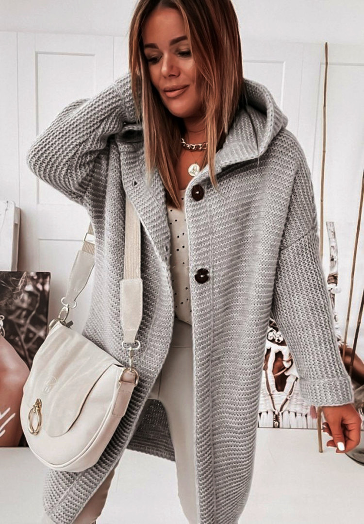 R&B | Chic Freizeitmantel mit Kapuze