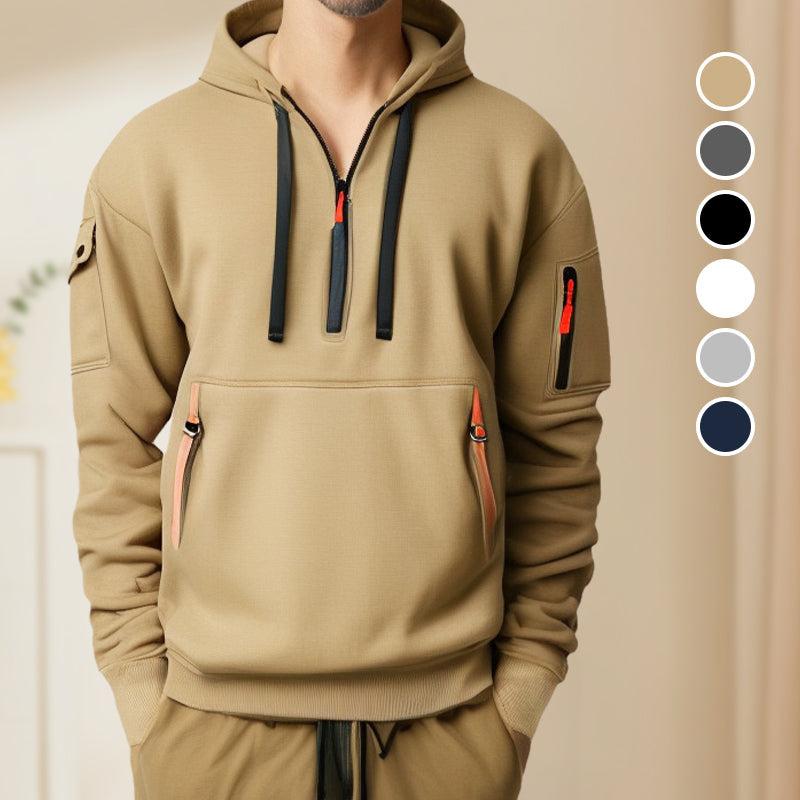 R&B | Herren Sweatshirt mit Kapuze und Taschen