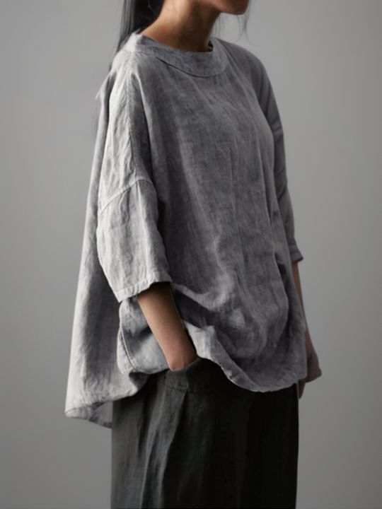 R&B | Vintage Tunika in Oversized-Modell mit Boot-Halskette