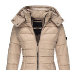 R&B | Warme Slimfit Winterjacke mit Kapuze Damen Winterjacke Regular Fit Belle Couture Essential Wärme