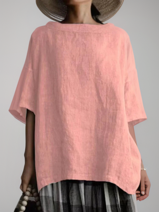 R&B | Vintage Tunika in Oversized-Modell mit Boot-Halskette