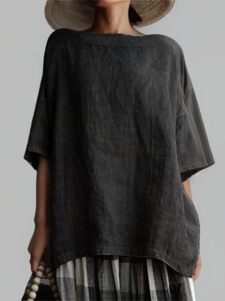 R&B | Vintage Tunika in Oversized-Modell mit Boot-Halskette