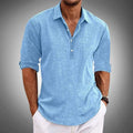 R&B | Herren Langarm-Poloshirt mit Knopfleiste