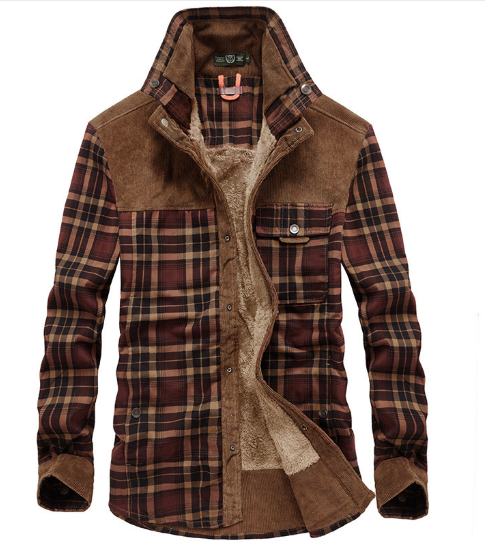 R&B | Futterhemdjacke Aus Flanell Polyester-mischung Warm und Rustikal