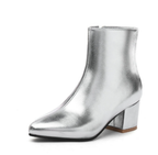 R&B | Stilvolle Silberne Stiefeletten