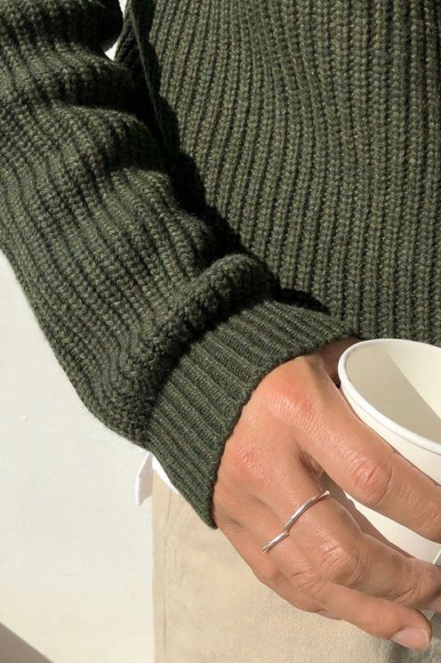 R&B | Eleganter Gerippter Pullover für Männer