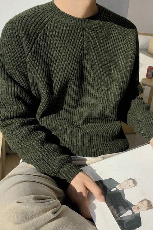 R&B | Eleganter Gerippter Pullover für Männer