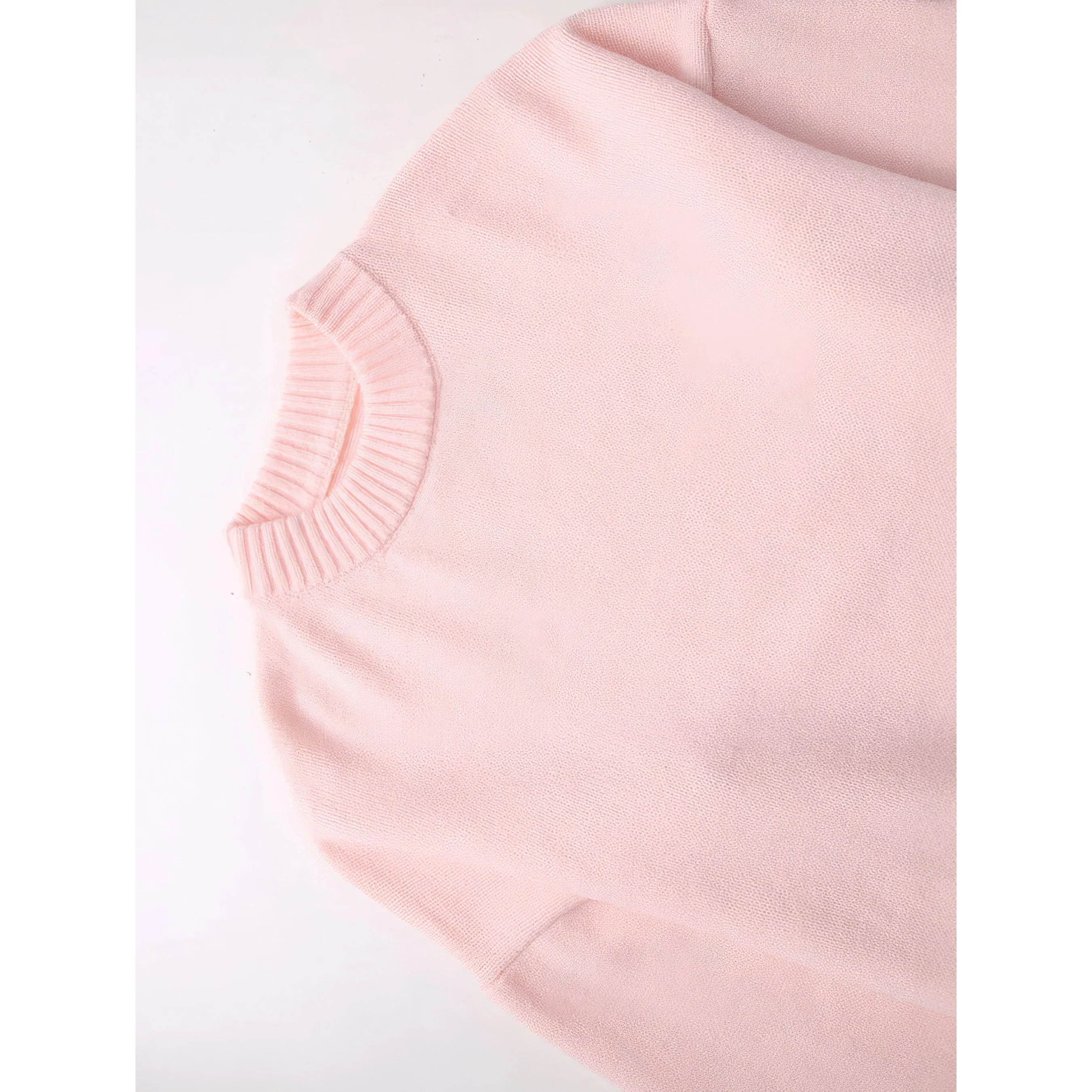 R&B | Übergröße RosA-Damenpullover mit Langen Ärmeln