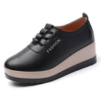Rutschfeste und strapazierfähige Damen-Keilschuhe aus Leder R&B R&B
