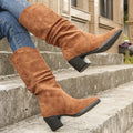 R&B | Stiefel - Textil - Knöchelhöhe - Spitzzehe - Mid-Blockabsatz