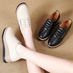 Rutschfeste und strapazierfähige Damen-Keilschuhe aus Leder R&B R&B