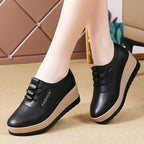 Rutschfeste und strapazierfähige Damen-Keilschuhe aus Leder R&B R&B