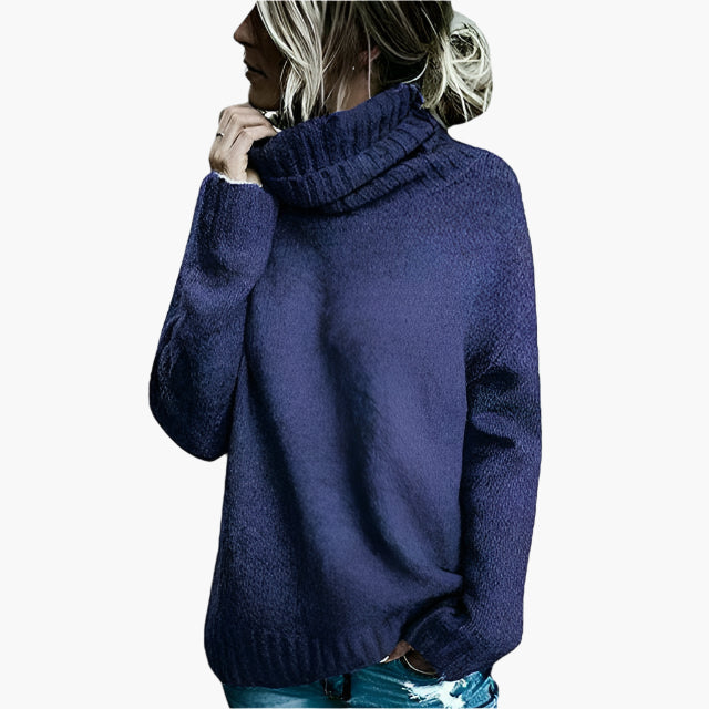 R&B | Oversized Rollkragenpullover - Lässiger Strickpullover für Alltag & Freizeit