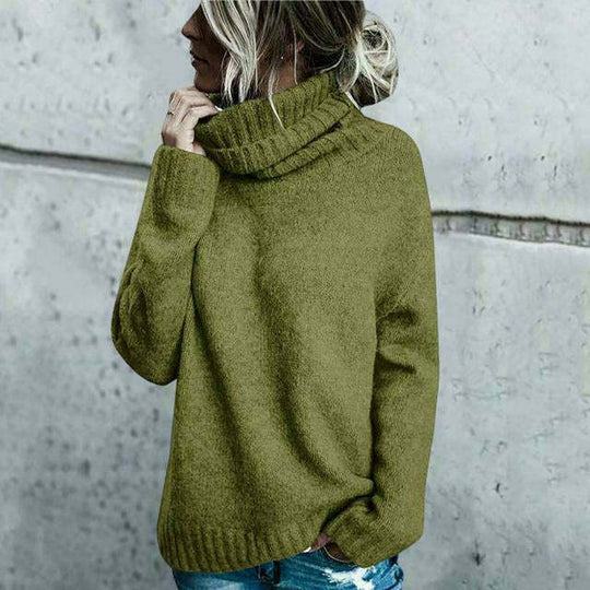R&B | Übergroßer Rollkragenpullover Für Damen Herrlich Warm & Lässig