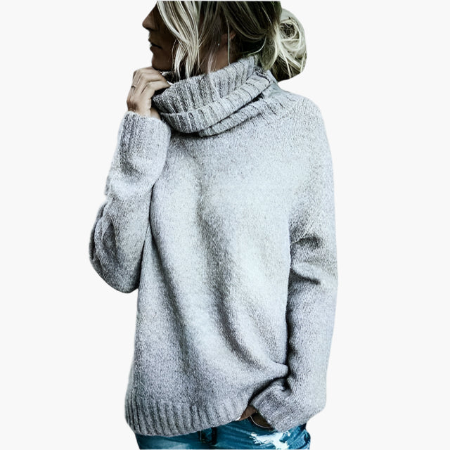 R&B | Oversized Rollkragenpullover - Lässiger Strickpullover für Alltag & Freizeit