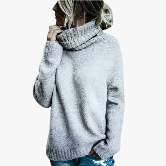 R&B | Oversized Rollkragenpullover - Lässiger Strickpullover für Alltag & Freizeit